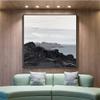 100% Hand-Painted Original Art Oil PaintingLarge Colorful Landscape Abstract,Large Original Abstract Painting,Hand Painted Textured Oil Painting, 36X36 Frameless Unstretched Painting view 2