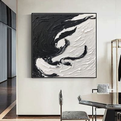 100% Hand-Painted Original Art Oil PaintingTextured Wall Art,Heavy Texture Acrylic Painting,Fantasy Painting,Texture Painting, 36X36" Frameless Unstretched Painting
