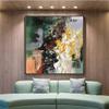100% Hand-Painted Original Art Oil PaintingWall Artfor Living Room,Acrylic Abstract Painting,Large Minimalist Abstract Painting, 40X40 Frameless Unstretched Painting view 2