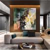 100% Hand-Painted Original Art Oil PaintingWall Artfor Living Room,Acrylic Abstract Painting,Large Minimalist Abstract Painting, 40X40 Frameless Unstretched Painting view 4