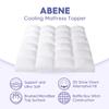 ABENE Queen Size Mattress Topper for Back Pain Relief, Extra Thick Mattress Pad Pillowtop, Soft Plush Mattress Cover Bed Topper with Deep Pocket, Overfilled Down Alternative Filling, White view 2