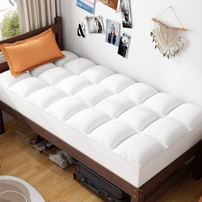 ABENE Twin XL Size Mattress Topper for College Dorm Essentials, Extra Long Mattress Pad Pillowtop, Soft Plush Mattress Cover Bed Topper with Deep Pocket, Overfilled Down Alternative Filling, White