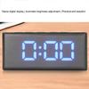 Pssopp Digital Desk Clock, Compact Alarm Clock with USB Smart Clock, Temperature Sensor, Blue view 4