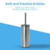 Blue Canyon Santorini Toilet Brush & Holder for Bathroom, Flexible Toilet Bowl Plastic Brush Head for Deep Cleaning, Compact Size, Elegant Design Chrome view 3