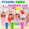Hoinvaet Magic Slushy Maker Squeeze Cup Slushie Maker, Homemade Milk Shake Maker Cooling Cup Squee DIY Birthday Gifts for Kids (Green) view 4