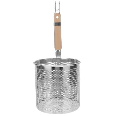 1pc Stainless Steel Filter Spoon Handle Colander Practical Cookware Strainer Kitchen Cookware Noodle Colander Stainless Steel Cooking Tool Kitchen Supply
