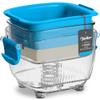 Large 20 oz Tofu Press, Easily Remove Water from Tofu in 10-20 Mins, Vegan Tofu Presser for Firm or Extra Firm Tofu, Dishwasher Safe & BPA Free, with Drip Tray, Tofu Recipe Included view 1