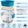 Large 20 oz Tofu Press, Easily Remove Water from Tofu in 10-20 Mins, Vegan Tofu Presser for Firm or Extra Firm Tofu, Dishwasher Safe & BPA Free, with Drip Tray, Tofu Recipe Included view 2