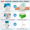 Large 20 oz Tofu Press, Easily Remove Water from Tofu in 10-20 Mins, Vegan Tofu Presser for Firm or Extra Firm Tofu, Dishwasher Safe & BPA Free, with Drip Tray, Tofu Recipe Included view 3
