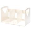 BNNP Independent Bookshelf Desktop Bookshelf Simple Bookshelf Shelf Bookshelf Storage Rack Suitable for Living Room Study Office Desktop Bookshelf Organizer (Color : White) view 1