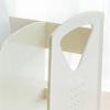 BNNP Independent Bookshelf Desktop Bookshelf Simple Bookshelf Shelf Bookshelf Storage Rack Suitable for Living Room Study Office Desktop Bookshelf Organizer (Color : White) view 4