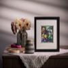 Ebherys Hunan Hand Embroidery Artwork, Handmade Paintings with Wood Frame Hanging on the wall as Room Decoration Home Accessories, Meaningful Gifts for Mother Daughter and Friends (Picking Lotus) view 2
