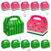 Caoekego 16 Pcs Cartoon Melon Party Candy Bags, Goodie Gift Boxes for Watermelon Birthday Party Supplies Decorations Favors view 1