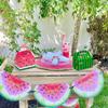 Caoekego 16 Pcs Cartoon Melon Party Candy Bags, Goodie Gift Boxes for Watermelon Birthday Party Supplies Decorations Favors view 4