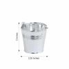 12 Pcs Silver 2" Mini Pail Bucket Planter Wedding Party Favor Holders Events view 3