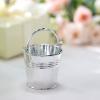 12 Pcs Silver 2" Mini Pail Bucket Planter Wedding Party Favor Holders Events view 4