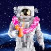 24 Pcs Outer Space Straws Party Favors Reusable Plastic Solar System Rocket Spaceship Astronaut Satellite Planet Straws for Space Theme Birthday Party Supplies Decorations view 4