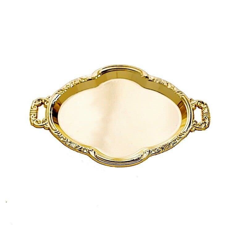 12 Pcs Gold 4.5" Long Metallic Mini Oval Trays Favor Holders Party Home Supplies