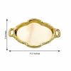 12 Pcs Gold 4.5" Long Metallic Mini Oval Trays Favor Holders Party Home Supplies view 3