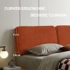 Upholstered Headboard Cushion King Bed Backrest Cushion Bedroom Headboard Wall Pillow Lumbar Pad Bed Removable Headboard Cushion Full Size,White,78.7"/200cm(King) view 3