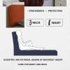 Upholstered Headboard Cushion King Bed Backrest Cushion Bedroom Headboard Wall Pillow Lumbar Pad Bed Removable Headboard Cushion Full Size,White,78.7"/200cm(King) view 4