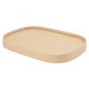Restaurantware LIDS ONLY: Bio Tek Lids For To Go Containers 100 Oval Food Container Lids - Containers Sold Separately Flat Design Kraft Paper Lids For Disposable Serving Bowls Tight Seal view 1