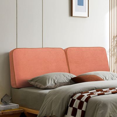 HomeLoft Basics Upholstered Headboard Cushion King Bed Backrest Cushion Bedroom Headboard Wall Pillow Lumbar Pad Bed Removable Headboard Cushion Full Size,Pink,70.8"/180cm(California King)