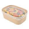 Restaurantware LIDS ONLY: Bio Tek Lids For To Go Containers 100 Oval Food Container Lids - Containers Sold Separately Flat Design Clear Plastic Lids For Disposable Serving Bowls Tight Seal view 2