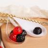45ml Disposable Dessert Spoon 80 Pieces Plastic Appetizer Spoons, Leaf Shape Easy to Carry Suitable for Festival Party Wedding Birthday view 4
