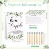 Fumete 61 Pcs Time Capsule First Birthday Greenery Baby Shower Games Time Capsule Sign for 1st Birthday Party Games with 50 Message Cards 10 Pencils for Baby Shower Guests Keepsake Activities view 2