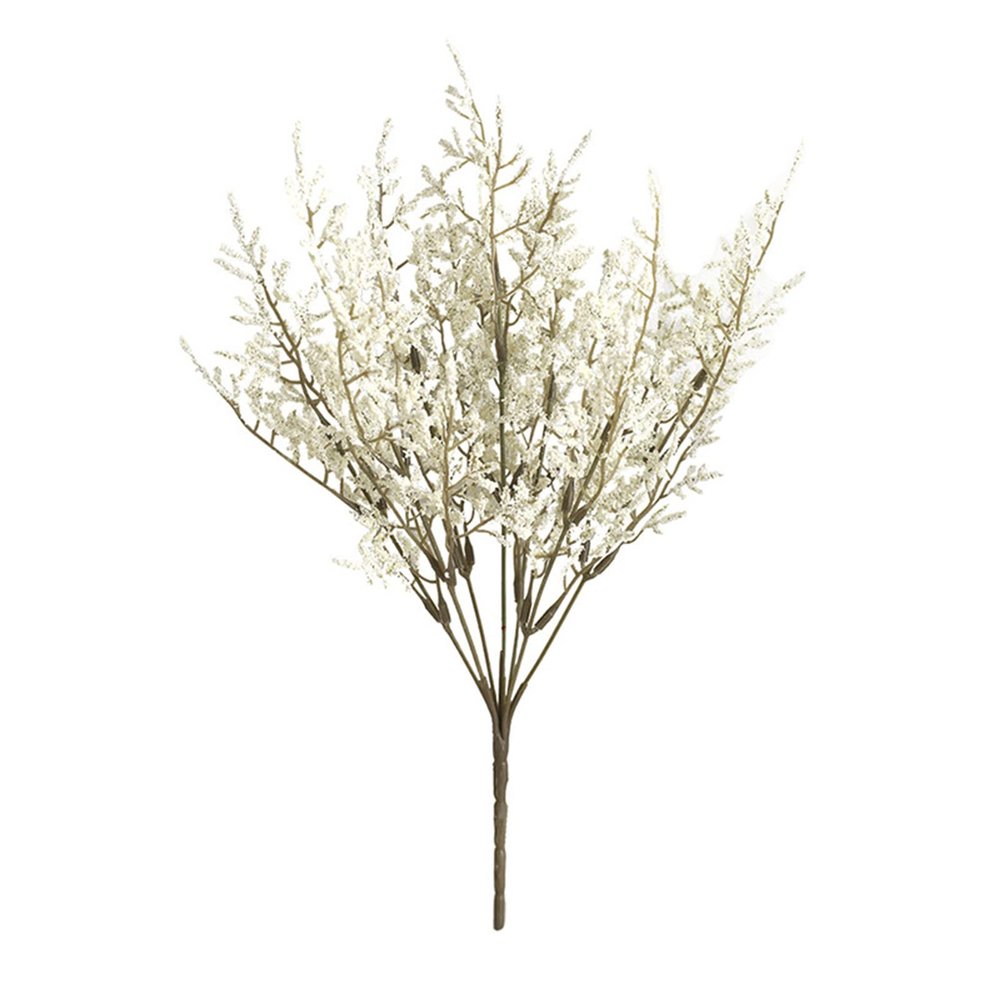 Artificial Flower, Simulation 7 Forked Lavender Creative No-Watering Flower Arrangement Decor Desktop Ornaments for Home Party - White