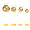 ABOOFAN 20Pcs Balloon Cake Topper Gold Ball Cupcake Toppers Mini Foam Ball Cake Topper DIY Gold Cake Topper for Happy Birthday Wedding Anniversary Party Cake Decoration Supplies view 2