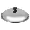 Stainless pot cover Steel Universal Lid Replacement Frying Pan Cover and Cast Iron Skillet Lid with Knob for Flat Top Griddle stainless steel pot lid Grill pot lid (38cm) view 1