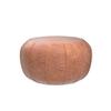 Louis Donn Unstuffed Moroccan Ottoman Pouf Cover, Waterproof Handmade Faux Decor Storage Solution, Footstool Pouffe Cover Replacement Balcony Indoor 21dia Chestnut Brown, ONLY Cover view 4