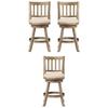 Home Square 24" Sheldon Swivel Counter Stool in Ivory - Set of 3 view 1