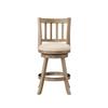 Home Square 24" Sheldon Swivel Counter Stool in Ivory - Set of 3 view 3