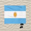 Argentina Flag Beach Towel, 40"x 71" (100 x 180 cm) Soft Towel, 100% Cotton, Summer Gift view 3
