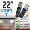 22" Premium Magnetic Knife Holder for Refrigerator (Double-Sided Heavy-Duty Magnets) - Upgraded Strip for Strong Fridge Mount - Clear Up Counter Space - 304 Anti-Rust Stainless Steel (Upgraded Design) view 3