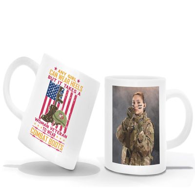 Launchigo Customized 4th Of July Cups (White Mug). Photo Mug, Custom Coffee Mug, Patriotic Cups, Army Gifts For Women, American Flag Coffee Mug. (15 oz, Independence Day Mug 02)
