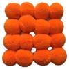 8cm Real Fur Pompons Natural Rex Rabbit Hair Ball Bulb Pom Pom Bulb for Keychain Bag Pendant poret Clef for DIY 16pcs (Orange) view 1