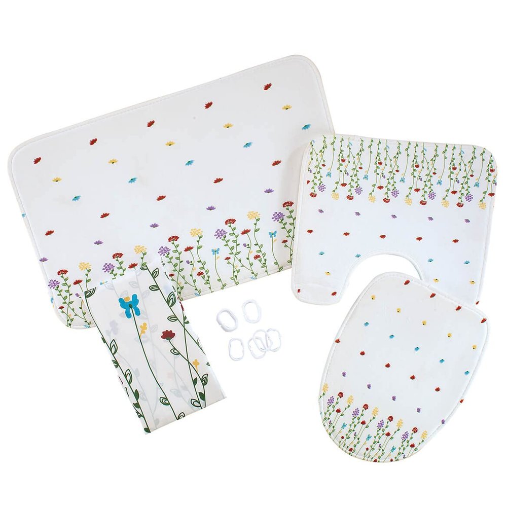 Wildflowers 4 Piece Bathroom Collection
