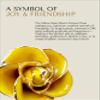 Forever Rose Gold Trimmed Yellow Open Bloom Real Rose Dipped in 24K Gold, Ready to Gift, Presented in Luxury Gift Box with Bow, Unique & Everlasting Gift for Any Occasion view 2