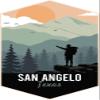 San Angelo Texas 2-Inch Vinyl Decal Sticker Outdoors Hike Design view 1