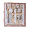 30 x 40cm - Glow in the Dark pharaoh Ramses II making offerings to Goddess Isis & Horus papyrus- Ancient Egyptian Scene with Queen Nefertiti,3 pyramids and king Tutankhamen Glow in the dark view 1