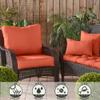 Greendale Home Fashions Outdoor 17-inch Square Decorative Throw Pillow, 2-Pack, Sunrise view 4
