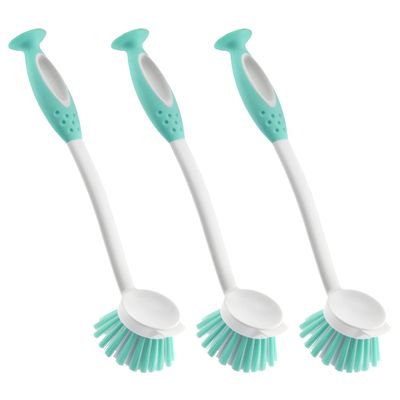 Glone Scrub Brush Set for Kitchen and Bathroom, Dishes, Tiles, Corners and Floors Set of 3