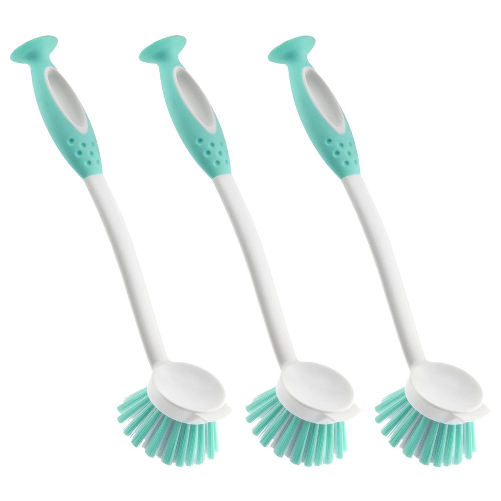 Glone Scrub Brush Set for Kitchen and Bathroom, Dishes, Tiles, Corners and Floors Set of 3