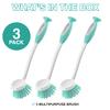 Glone Scrub Brush Set for Kitchen and Bathroom, Dishes, Tiles, Corners and Floors Set of 3 view 2