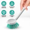 Glone Scrub Brush Set for Kitchen and Bathroom, Dishes, Tiles, Corners and Floors Set of 3 view 4