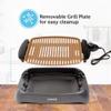 Courant smokeless indoor Electric grill, Copper Non-stick Coating Extra Large and Adjustable Temperature Control, Grill BBQ, Table Top Indoor Grill view 4